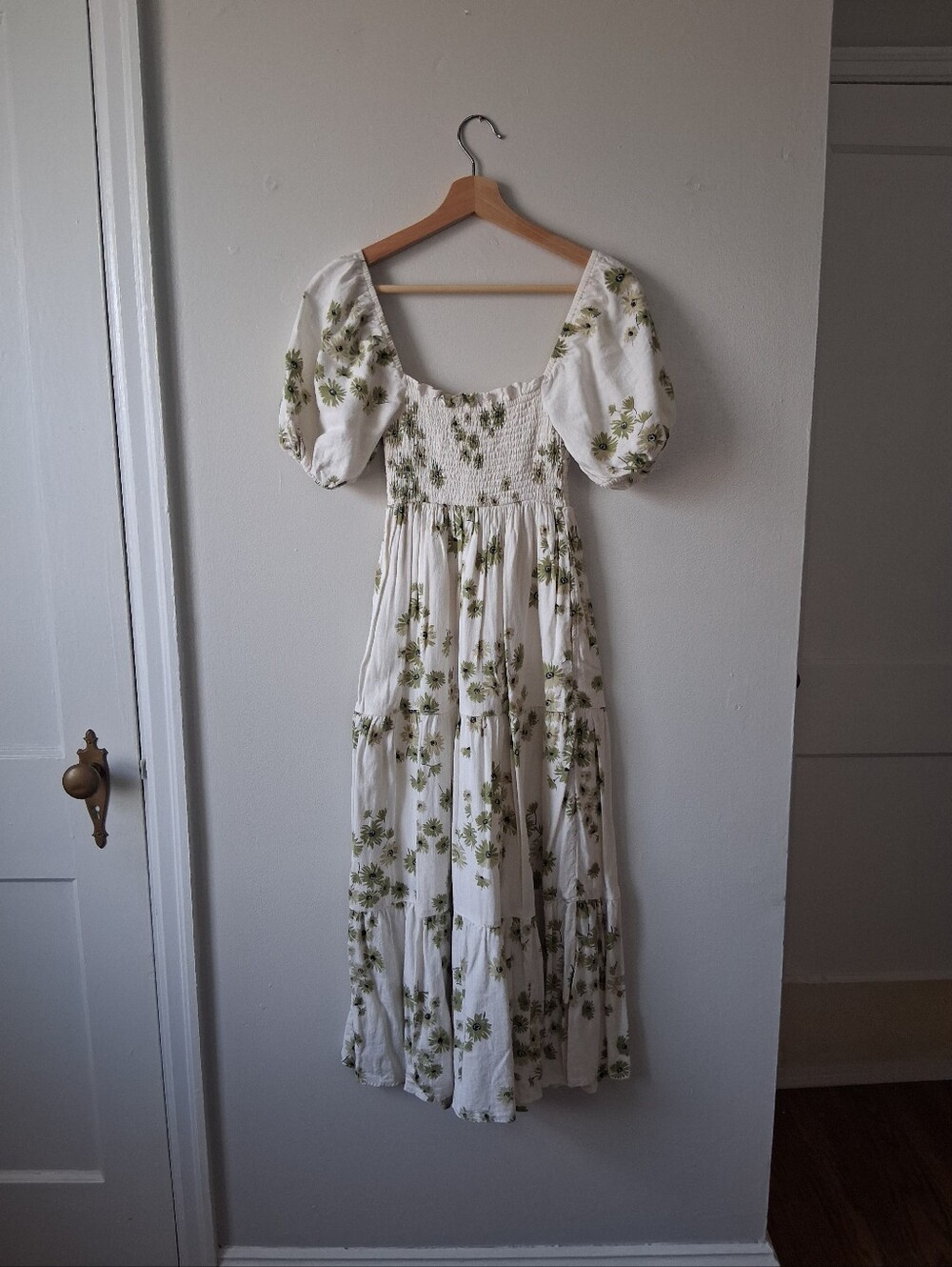 Abercrombie & Fitch Floral Dress Linen & Rayon Mix - Picture 5 of 7